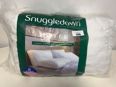 Lot 1729 - Snuggledown hotel collection luxury side...