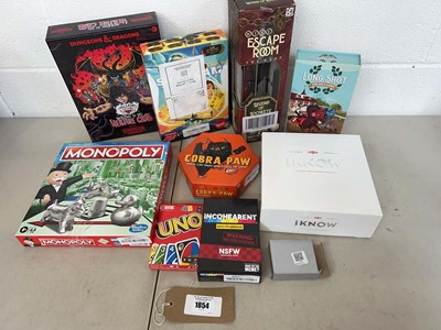Lot 1854 - Selection of games to include Monopoly,...
