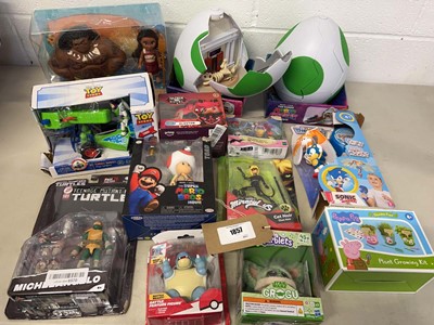 Lot 1857 - Selection of toys to include Moana 2, Mario...