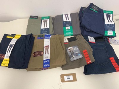 Lot 1804 - Approx. 12 mens trousers to include Jachs &...