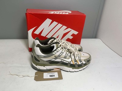 Lot 1931 - Nike UK9 P-6000 SE trainers in light army - boxed