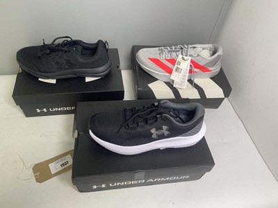 Lot 1937 - 3x Boxed pairs of trainers to include Adidas &...