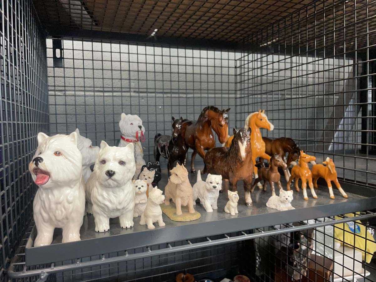Lot 5678 - Collection of Beswick and other dog and pony...