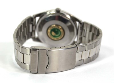 Lot 479 - A stainless steel automatic Conquest...
