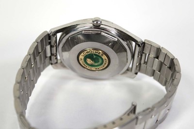 Lot 479 - A stainless steel automatic Conquest...