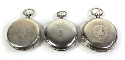 Lot 466 - A Victorian silver open face pocket watch by R....