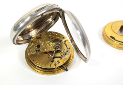 Lot 466 - A Victorian silver open face pocket watch by R....