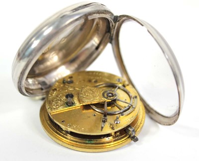 Lot 466 - A Victorian silver open face pocket watch by R....