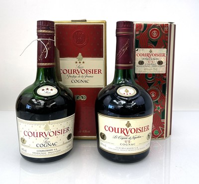 Lot 56 - 2 bottles of Courvoisier 3 Star Cognac with...