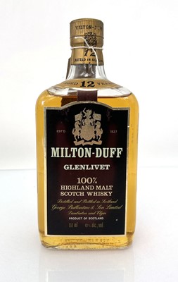 Lot 72 - A bottle of Milton-Duff Glenlivet 12 year old...