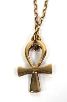 Lot 773 - A 9ct yellow gold chainlink necklace...