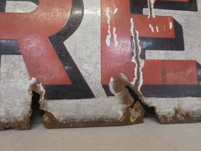 Lot Large enamelled advertising sign for Wills's...