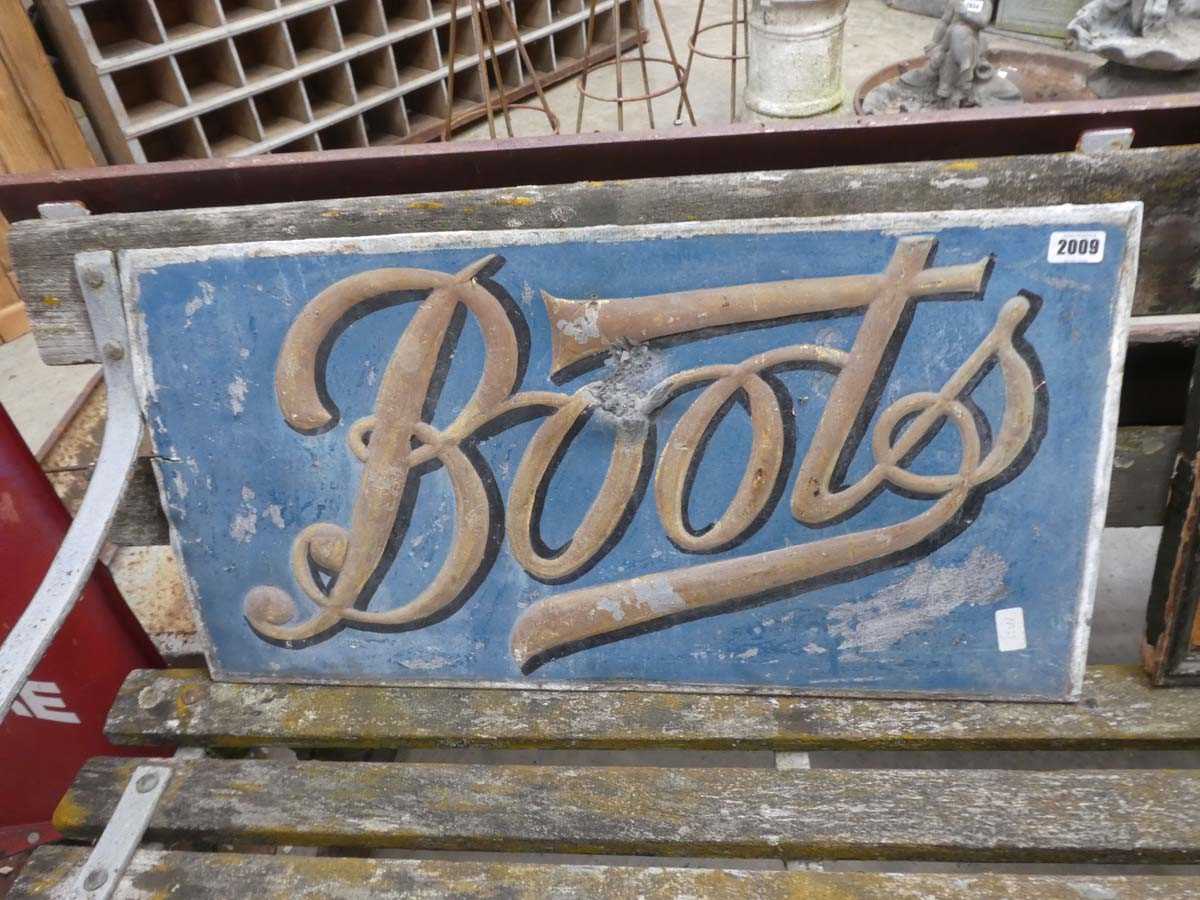 Lot Lead advertising sign for Boots