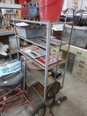 Lot Industrial 5 tier mobile rack