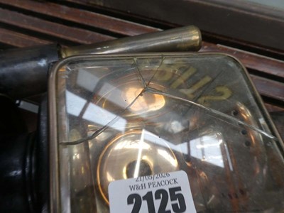 Lot Pair of brass railway carriage lanterns