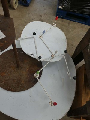 Lot White metal 2 tier stand with 1 other metal 4...