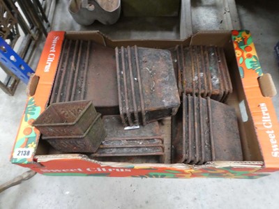 Lot Crate containing various size weathered...