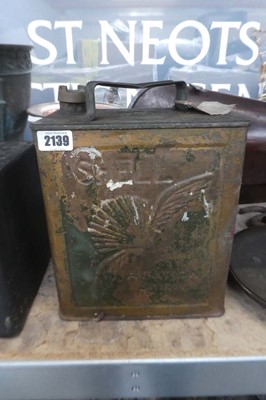 Lot 2139 - Vintage Shell jerry can inscribed 'Shell...