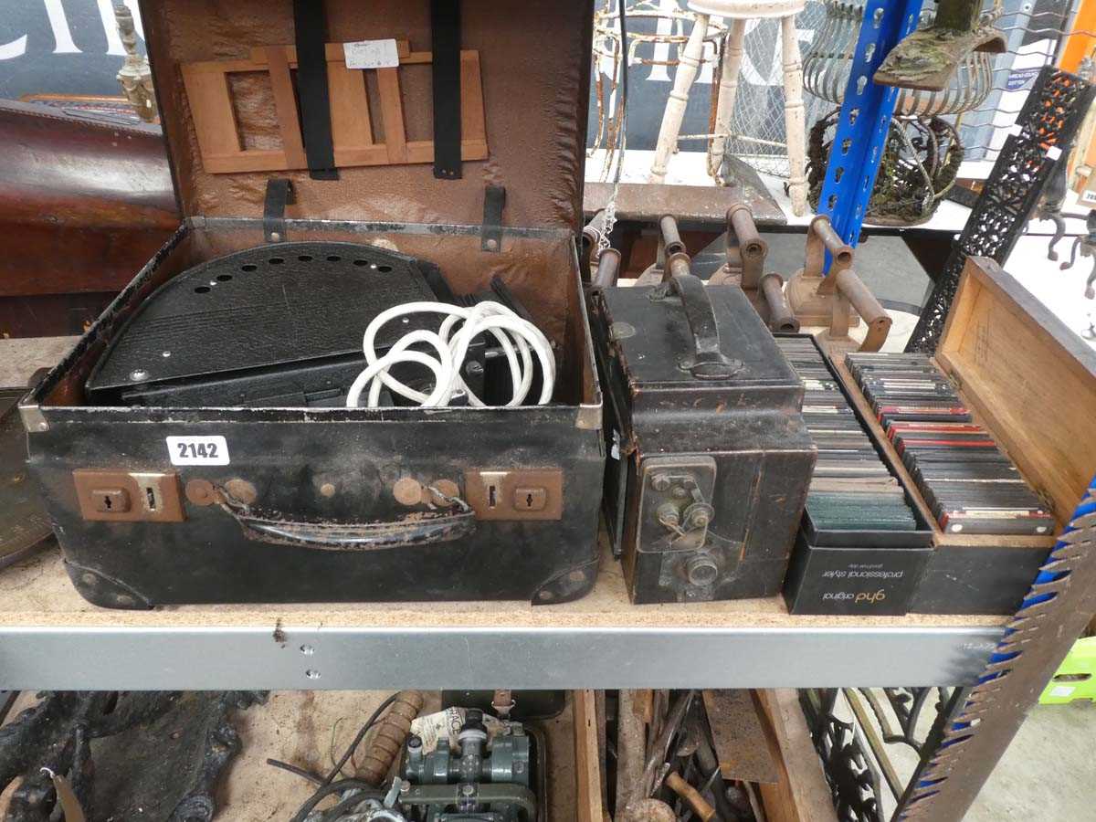 Lot Johnsons Optisiope glass slide projector no....