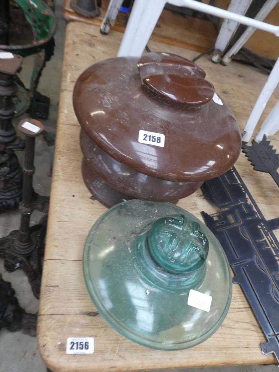 Lot Pair of chimney toppers