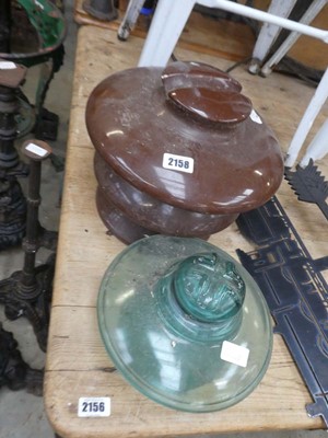Lot Pair of chimney toppers