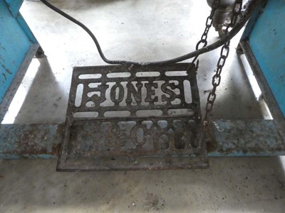 Lot Jones & Co. vintage industrial sewing machine...
