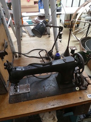 Lot Jones & Co. vintage industrial sewing machine...