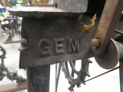 Lot Gem foot operated saw