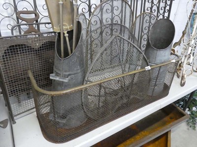 Lot Assorted mixed fire related items incl. brass...