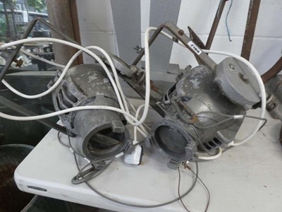Lot Pair of Strand vintage stage lights