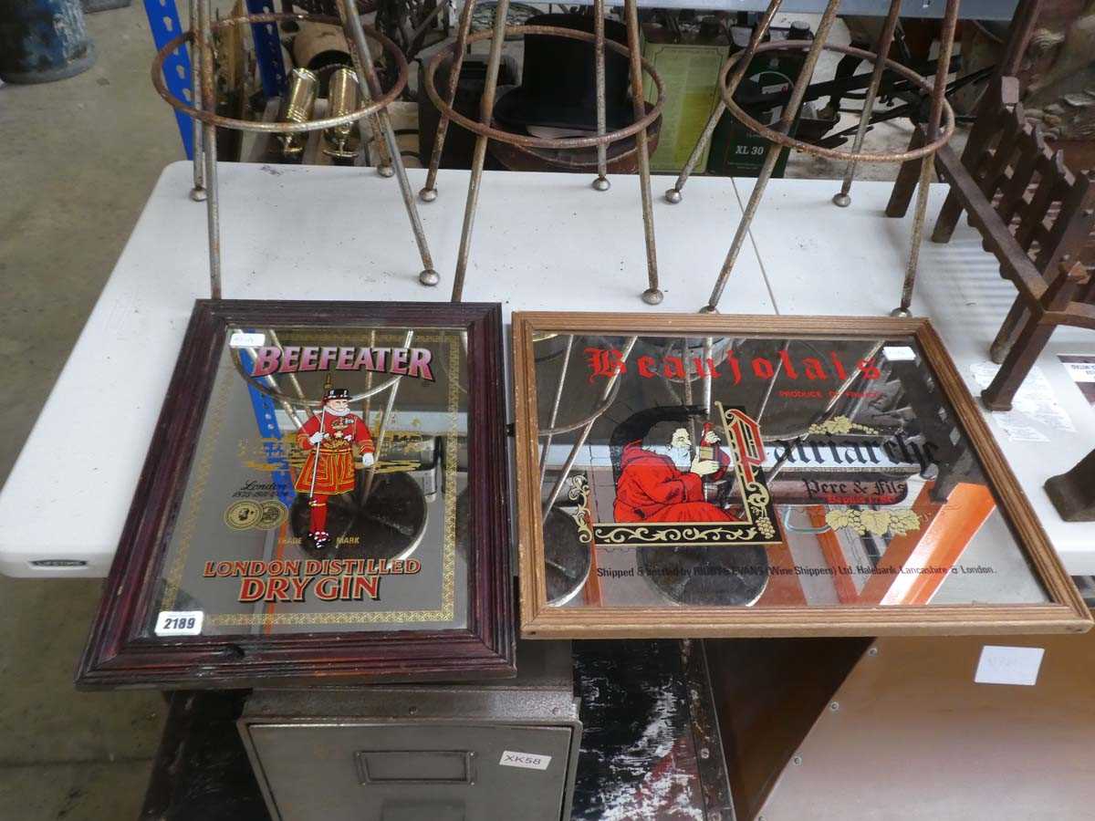 Lot Framed and glazed Beefeater London Distilled...