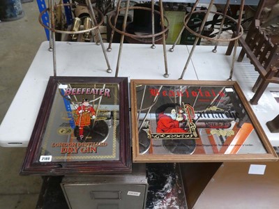 Lot Framed and glazed Beefeater London Distilled...