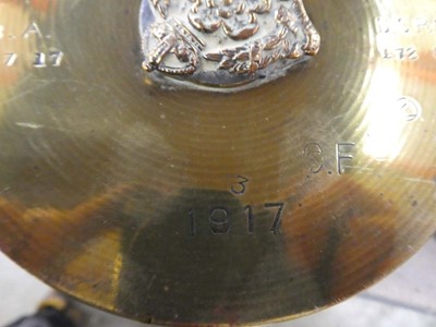 Lot Brass shell (4.5 HOWr dated 1917)