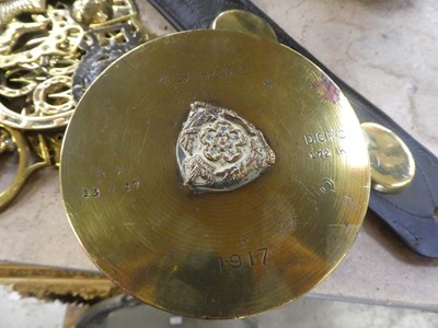 Lot Brass shell (4.5 HOWr dated 1917)