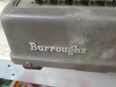 Lot Vintage Burroughs cash register