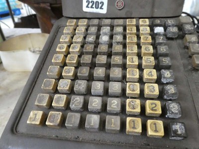 Lot Vintage Burroughs cash register