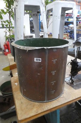Lot 2215 - Large copper measuring jug