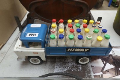 Lot 2217 - Tri-Ang Hi-Way toy milk truck
