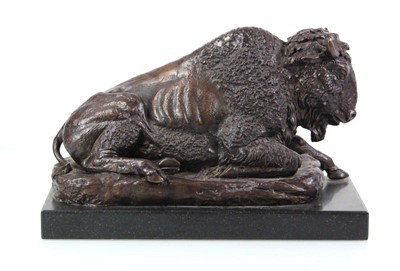 Lot 58 - A 20th century bronze sculpture modelled as a...