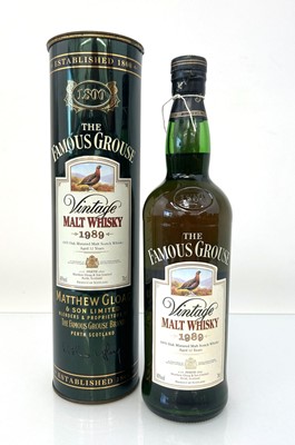 Lot 87 - A bottle of The Famous Grouse 12 year old 1989...