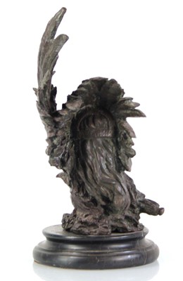 Lot 63 - A 20th century bronze sculpture modelled as a...