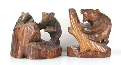 Lot 71 - A Black Forest style carved sculpture modelled...