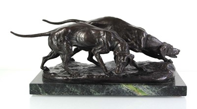 Lot 74 - A 20th century bronze sculptural group...