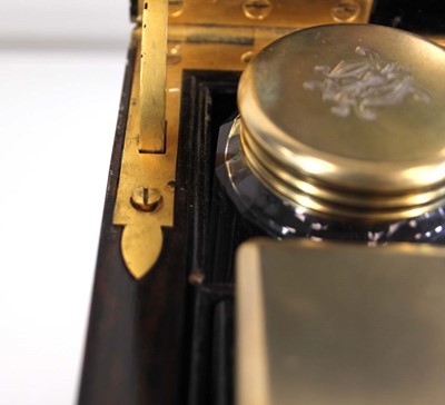 Lot 81 - A Victorian coromandel and brass bound...