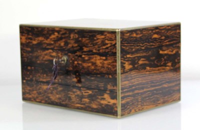 Lot 81 - A Victorian coromandel and brass bound...
