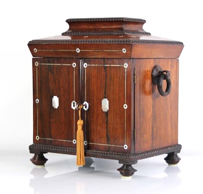 Lot 76 - An early 19th century rosewood and...