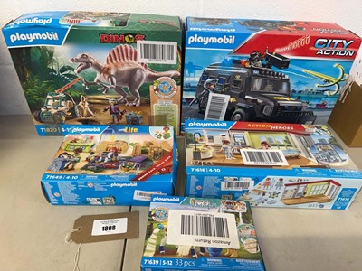 Lot 1808 - Bag to include Playmobil City Action (71144),...