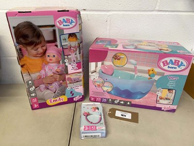 Lot 1811 - Baby Born Walk and Crawl Emily doll with a...