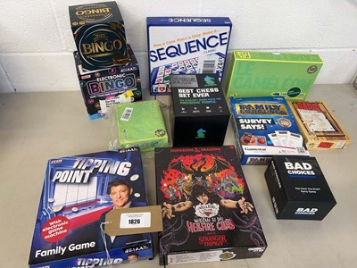 Lot 1826 - Selection of board games to include Chameleon,...