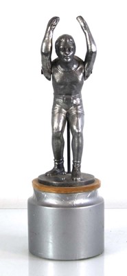 Lot 86 - A articulated cast metal figure modelled as a...